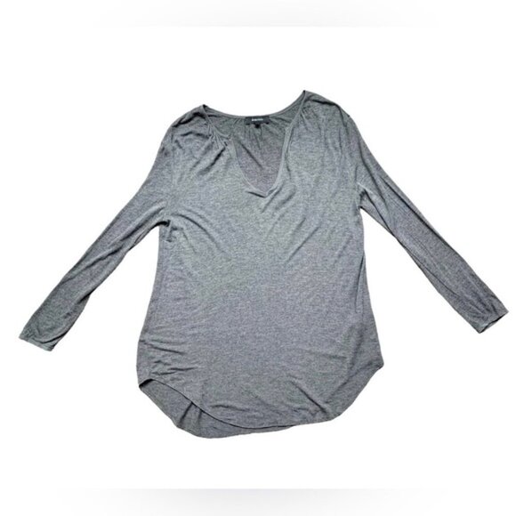 Aritzia Babaton Women's Top Blouse Charcoal Grey 3/4 Length Sleeve Size XS - Picture 2 of 16